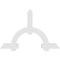 Ekena Millwork Ericson Architectural Grade PVC Gable Bracket, 72"W x 48"H x 2"D x 6"F, 16/12 Pitch GBP072X48X0206ERI00 - alternate 2